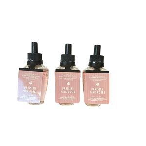 Bath & Body Works Parisian Pink Roses (Vanilla) Wallflower Refill Bulbs x3